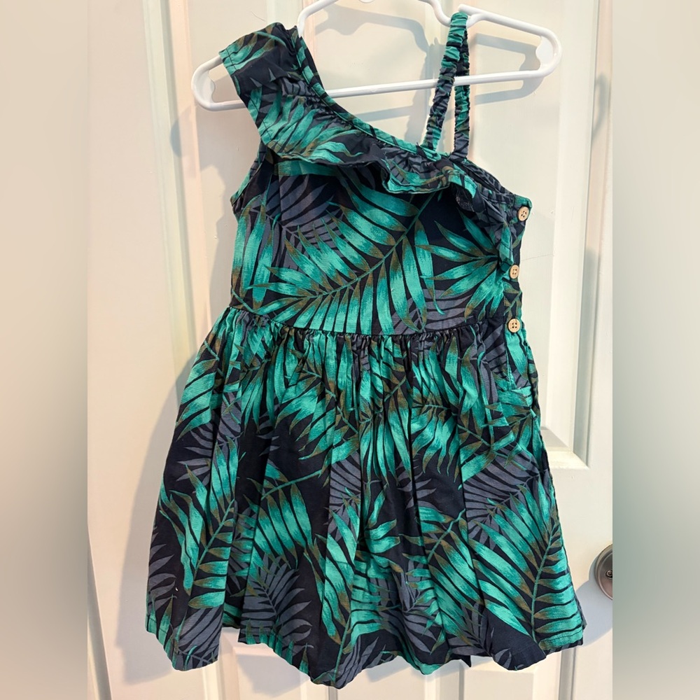 Oshkosh genuine kids toddler girls palm print dress